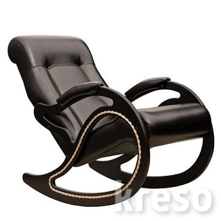картинка Кресло-качалка кожаное Модель 7 от магазина Кресо.ру